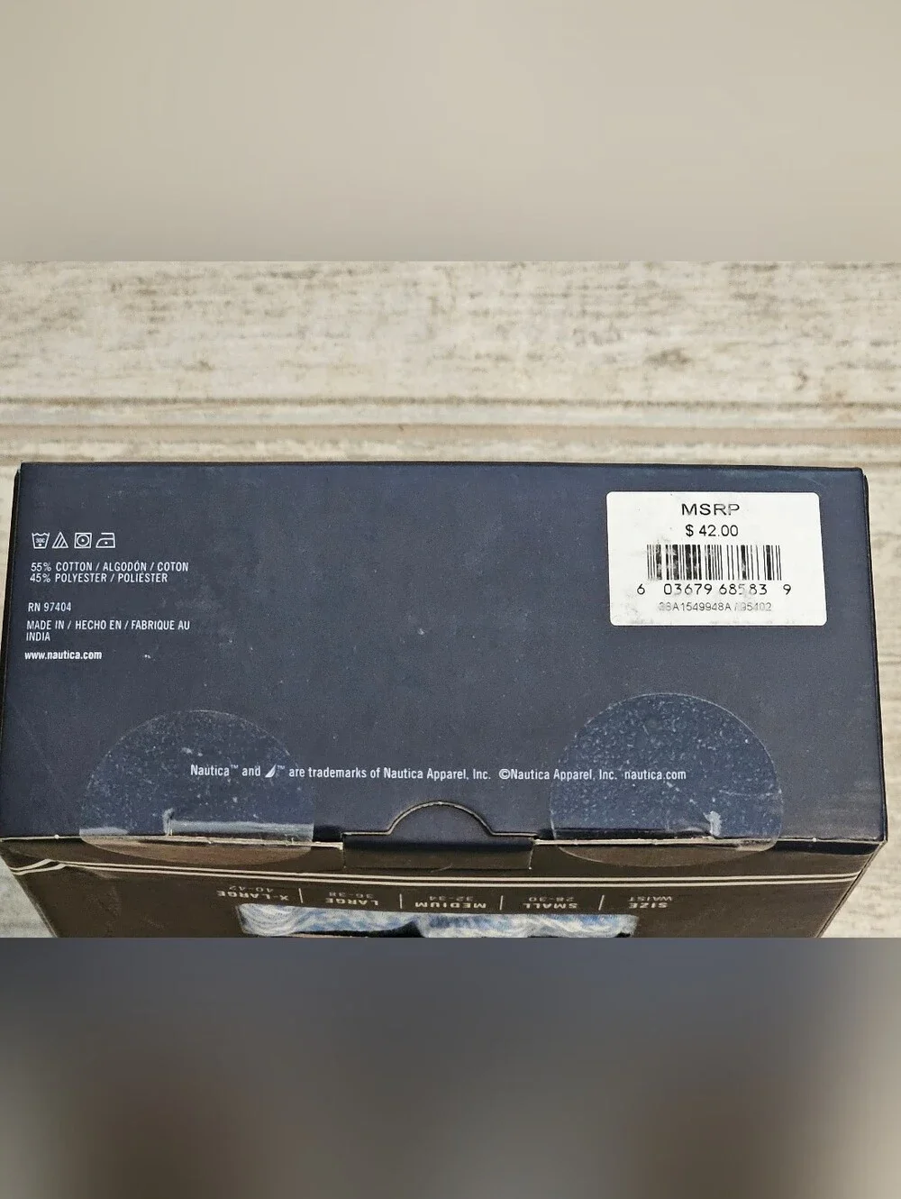 4 Pk Nautica Cotton Woven Boxers